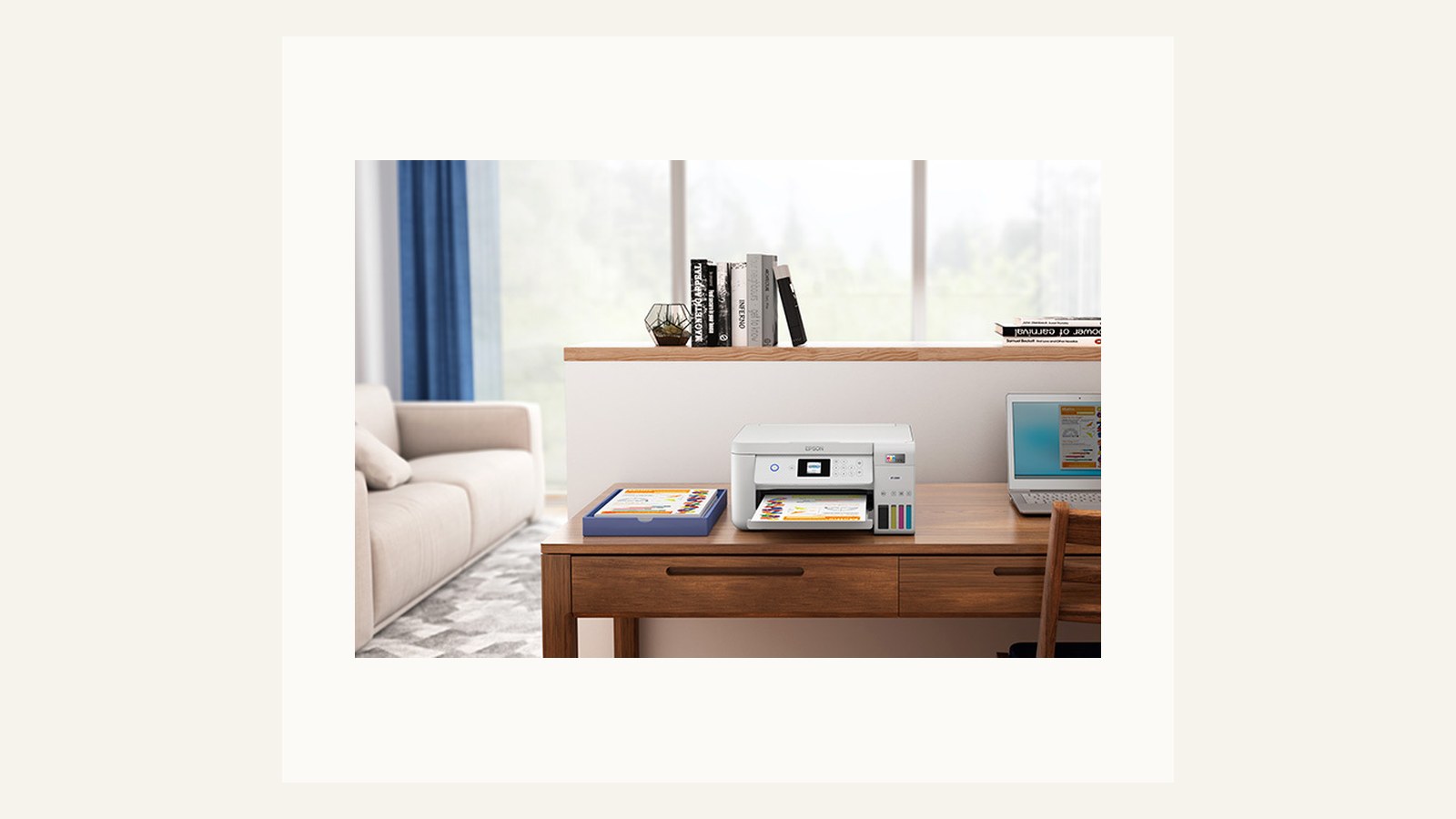 Epson EcoTank ET-2850 lifestyle view image for Burgiss Waring office electronics guidance